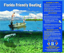 Goverment Compliance signsage, Manatee, Florida Friendly Boating, Caution Boaters and Manatee Education