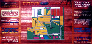 Cutty's Sunset Resort CNC Routed and Sandblasted Carved 3D Signage
