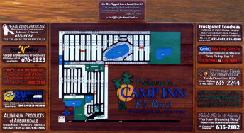 Camp Inn RV Resort CNC Routed and Sandblasted Carved 3D Signage