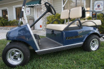Golf Cart with layered cut vinyl