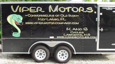 Trailer side with printed & cut vinyl
